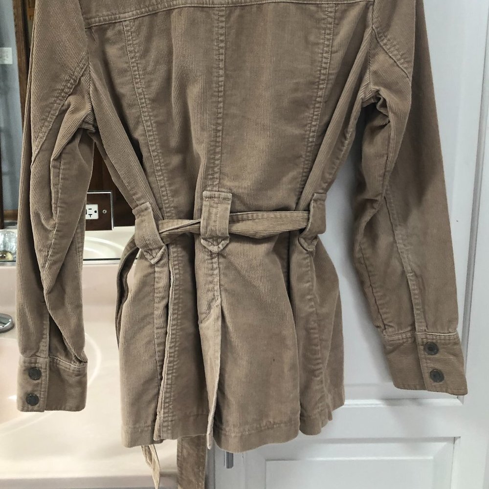 VINTAGE OLD NAVY TAN CORDUROY WOMENS JACKET SIZE SMALL - Picture 7 of 9